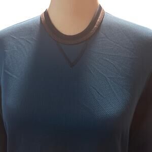 Nike Vintage ACG Base Layer Thermal Long Sleeve Knit, Teal Blue, Men's Small